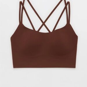Aerie Chocolate Strappy Bralette
